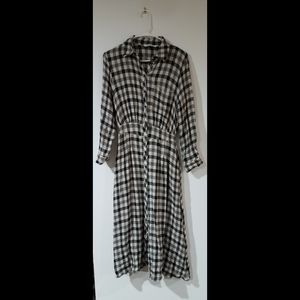 Midi shirt dress - Zara